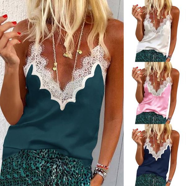 

sfit v шеи лоскутная sling топы женщины sexy кружева жилет рукавов футболки повседневная сыпучие летняя одежда спортивная обувь топы, Black;blue