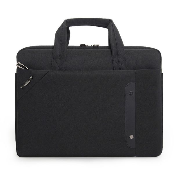 

new briefcase men handbag large capacity portable thin super multifunction big size 15.6 inches designer laphandbags