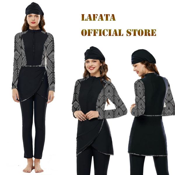 

lafata women full coverage muslim swimwear islamic swimsuit beach modest swimsuits