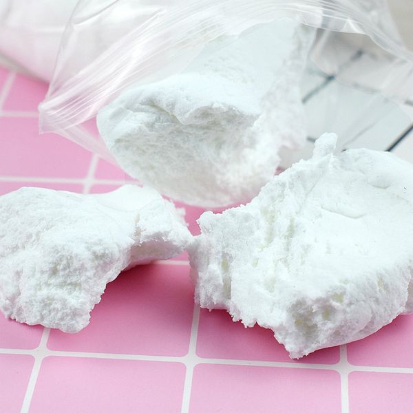 

white super light paper clay lizun 100g soil slime soft polymer simulation cake anti-stress sludge putty plasticine kid toy