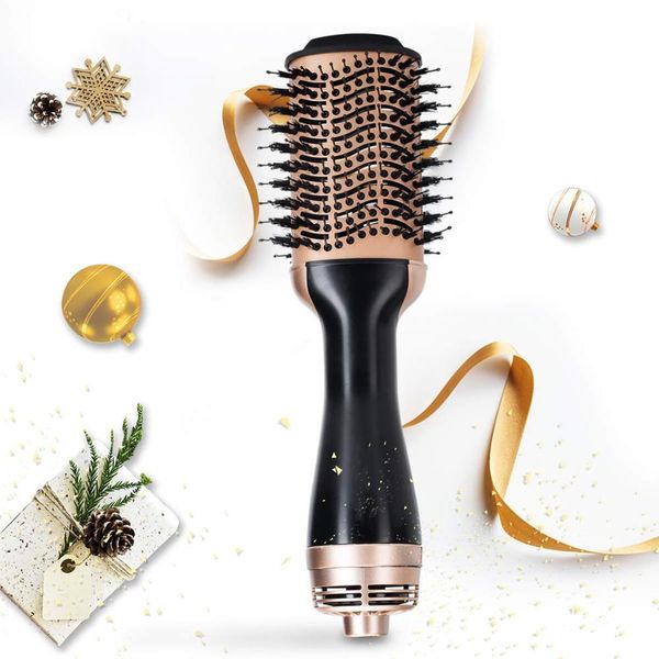 

3 in 1 one step electric hair dryer combs hair volumizer ceramic hair fluffy curling ionic and cold air brushes high quality