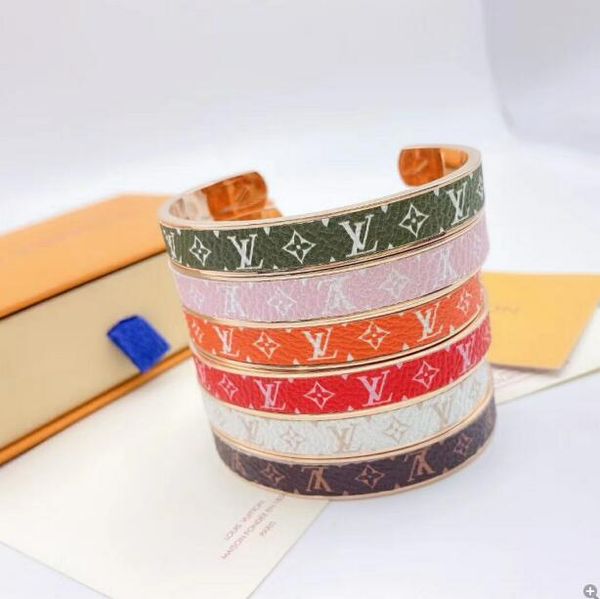 

new jewelry women bracelets stainless steel bangles fashion l letter bracelets gold cuff wide bangle for women bridal bracelet silver/gold/r, White