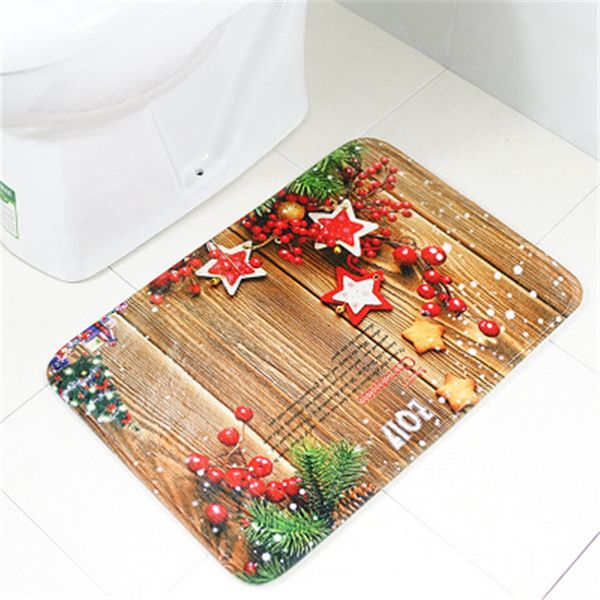 

new design 40cm x 60cm anti-slip christmas carpet sets for bathroom kitchen living room rugs alfombras de alfombra de navidad tapete