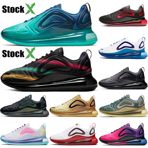 

72c sea forset fashion brand grand streaks black red bred white blue men women designer running shoes desert gold sunset trainers sneakers, White;red
