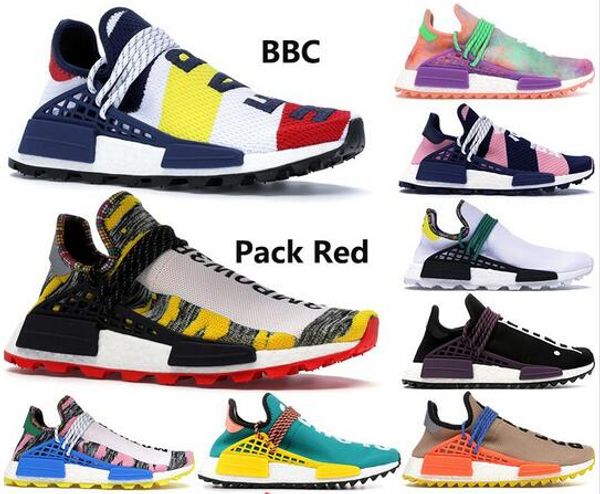 

nmd human race bbc multi color pharrell oreo nobel ink mens running shoes pharrell williams womens designer shoes eur36-46