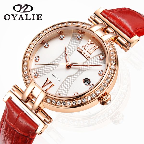 

2020 new women watch colorful womens casual design leather female quartz diamond wristwatch luxury designer watchproof