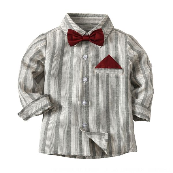 

boy striped children in the big long-sleeve shirt shirt blouse, White;black