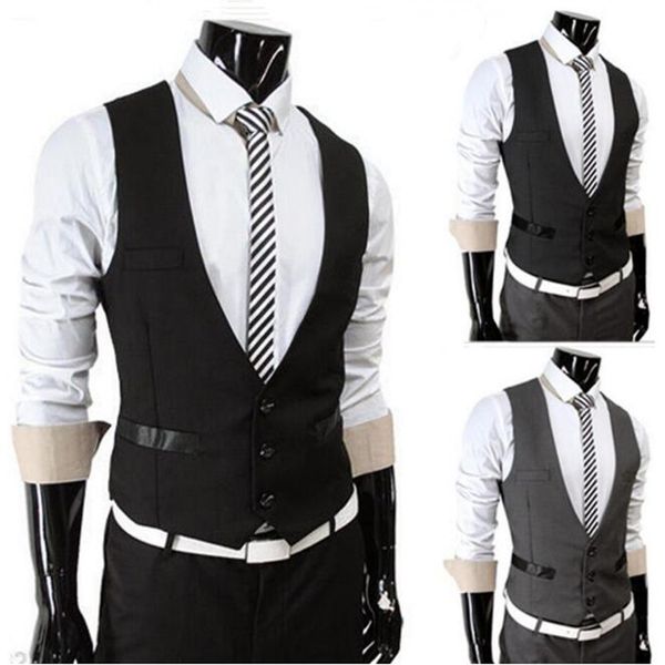 

new custom made navy blue waistcoat classic man vest wedding vest 4 button 3 pocket bridegroom business party, Black;white