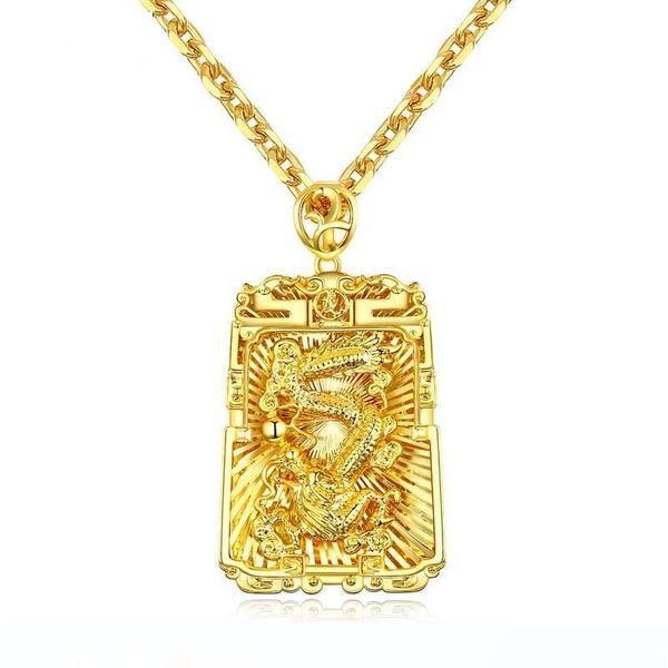 

золотой цвет мужская мода dargon ожерелье из нержавеющей стали цепи ожерелье link подарка ювелирных изделий для мужчин мальчиков 688, Silver