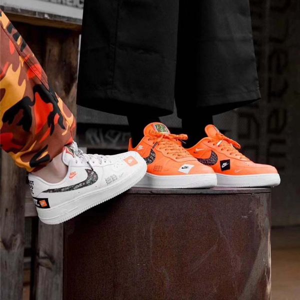 

nÃ­ke air forcÃ¨ 1 low 07 prm pack retro premium jst do it jdi orange black white sneakers sports running shoes just force 36-45 112610