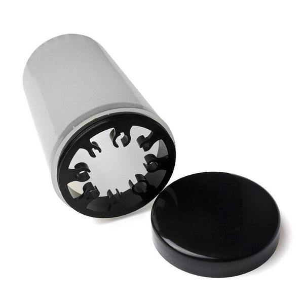 

1pcs nail art brush cleaner plastic cup holder uv gel pen pot cleanser cup nail art equipment bottle tools #2, Yellow