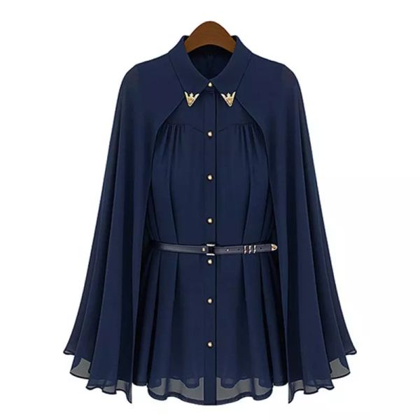 

Лето Женщины Шифон Блузка Рубашки Топы Элегантный Шифон Топы