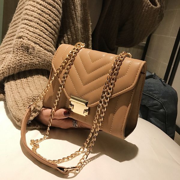 

new arrival bag women's 2020 new style hong kong style retro square sling bag chain versatile shoulder