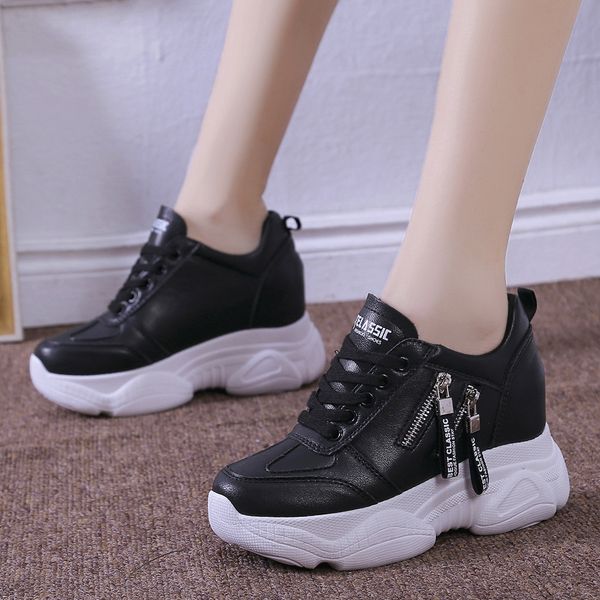

new women vulcanized shoes comfortable round head cross straps platform shoes woman mesh running ladies casual sneakers