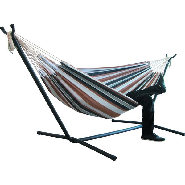 

yard comfort durability indoor ourdoor striped hanging chair large chair hammocks canvas stripe bed hammock support dropshipping