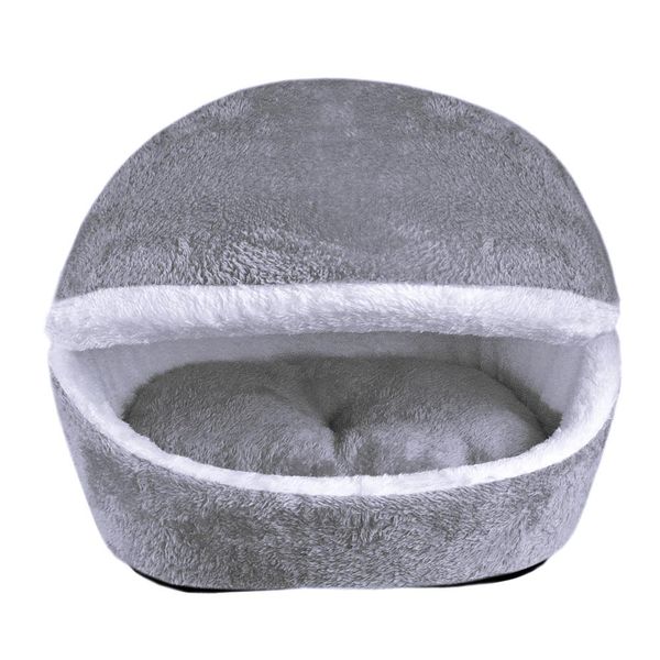 

lanlan detachable winter warm nest comfortable condo windproof sleeping bag soft hamburger bed for cat-25