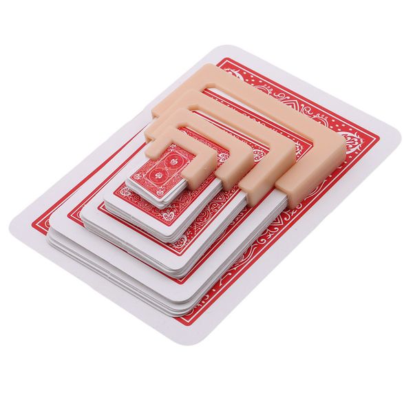 

1set funny shrinking cards magic tricks prop & training set for party stage performance /magic card show/magic props