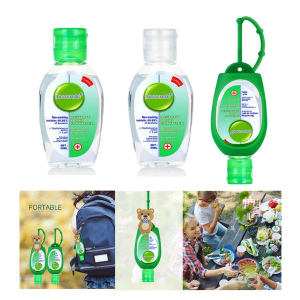 

stock 100pcs 50ml hand sanitiser gel portable hand wash sanitizer cleaner,long-lasting sterilization rinse no-wash 99.9%