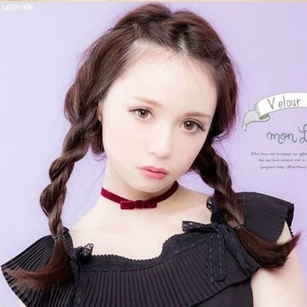 

cute fashion gothic lolita velvet choker collar clavicle necklace fashion party prom casual daily jewelry, Silver