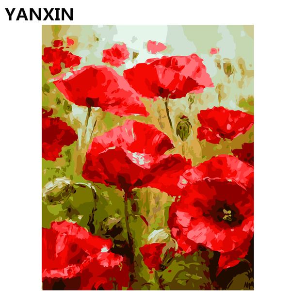 

yanxin diy frame painting by numbers oil paint wall art pictures decor for home decoration e573