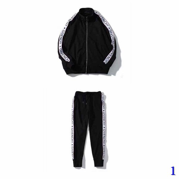 

new mens designer tracksuits men sportswear sweat suits spring autumn brand mens tracksuits jogger suits jacket + pants sets sporting suit1, Gray