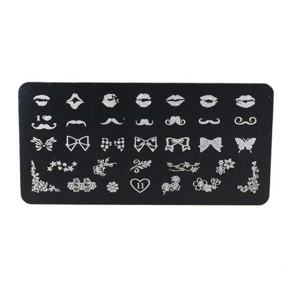 

nail art stamping plate stainless steel diy manicure image template nail stamp stamping template image plate stencil nails tool, White
