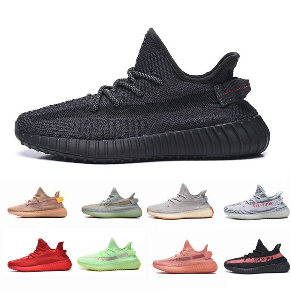 

yeezy yeezys yezzy kanye west 350 v2 boosts 3m gid glow black static reflective zebra clay white 700 men sports designer running shoes