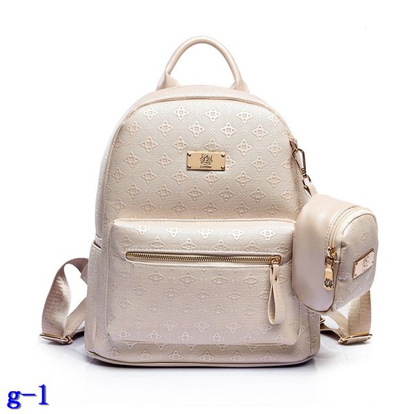 

new arrival composite bag embossing two-piece backpack pu leather double shoulder bag for women1