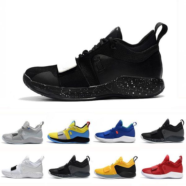 

with box pg 2.5 university red opti yellow men basketball shoes racer blue white black wolf grey mens paul george sports sneakers