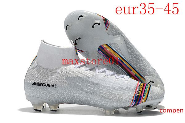 

2019 mens soccer shoes fury cr7 mercurial vapors xii elite fg soccer cleats outdoor football boots mercurial superfly vi 360 elite cr7 se fg