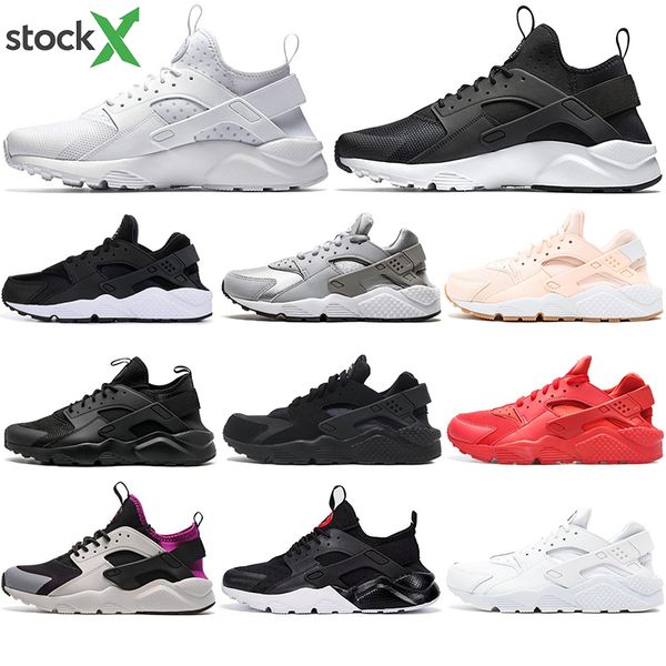

sock stock x 2020 quality running shoes designer huarache 1.0 4.0 trainers triple black white oreo luxury fashion sports sneakers