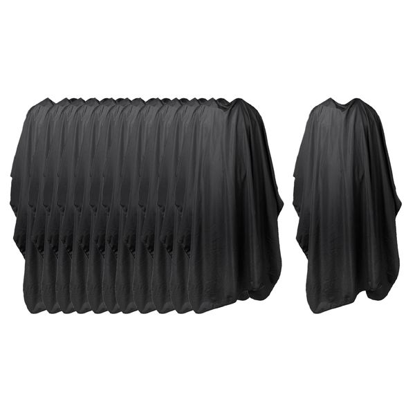 

12pcs hairdressing gown hair cutting cape apron cloth w/ snap closure for dyeing