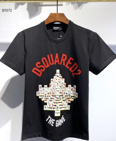 

20ss new summer new arrival luxury tees mens clothing d2 men t shirt print fashion t-shirts dsquared2 men t shirt 00028c1c#, White