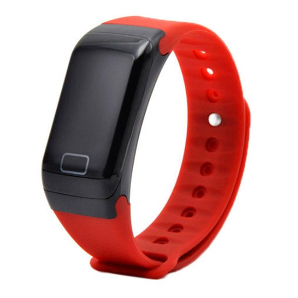 F1 Blood Oxygen Tracker Pulseira Inteligente Monitor de Frequência Heart Relógio Impermeável Fitness Tracker Passômetro Relógio WristWatch para iPhone Android