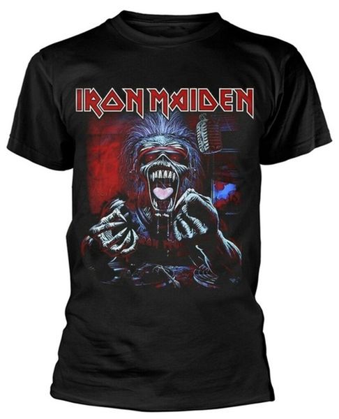 

iron maiden t shirt eddie evolution band logo official mens shirts funny womens cotton shirts iron maiden t0143, White