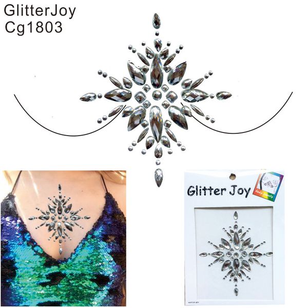Acheter Cg1803 Mode Haute Sein Décoration Mamelon Diamant Autocollants Temporaire Poitrine Bijoux Tatouage Poitrine Strass De 31 Du Himalayastore