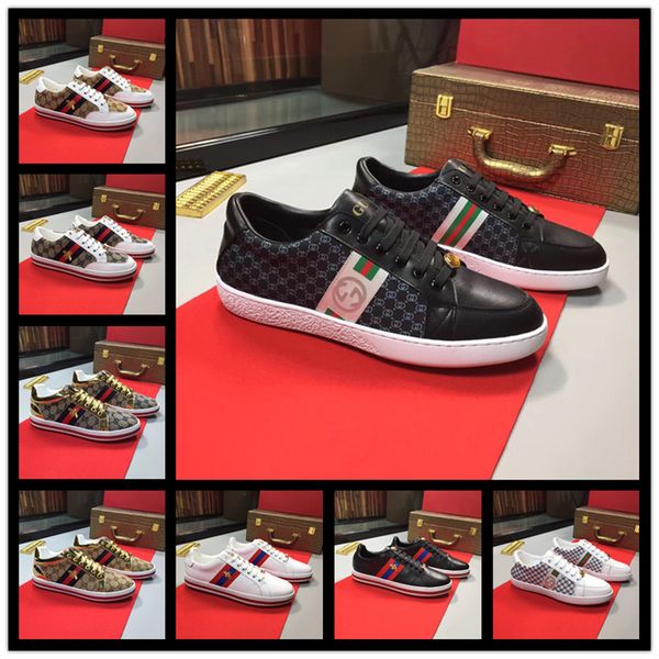 

2019 fashion stud camouflage sneakers shoes footwear men flats luxury designer trainers casual shoes, Black