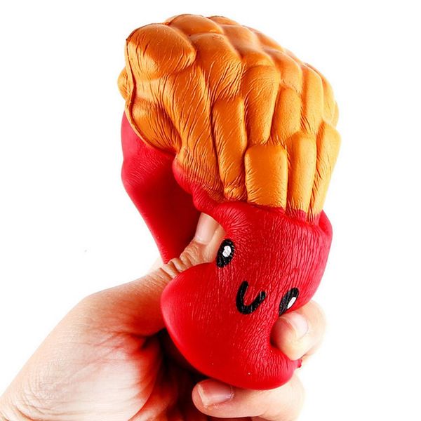 

french fries soft scented bread cake slow rising elasticity stretch kid toy anti-stress strap new arrival
