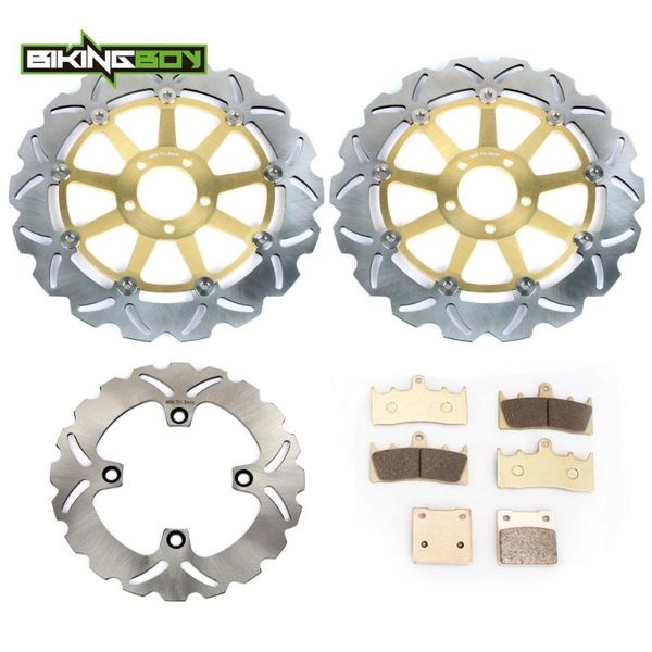 

bikingboy front rear brake discs rotors disks + pads for zx12r ninja 00 01 02 03 zx-12r zx 1200 a1 a2 b1 b2 motorcycle