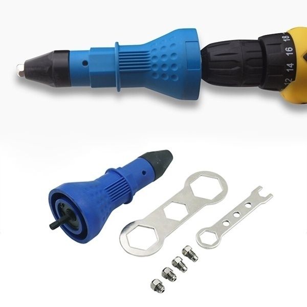 

electric hexagon handle riveting gun cordless riveting drill adaptor insert nut tool