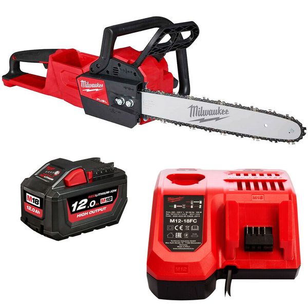 

Milwaukee m18fch 121b 18v fuel chain aw with 1 x 12ah battery charger