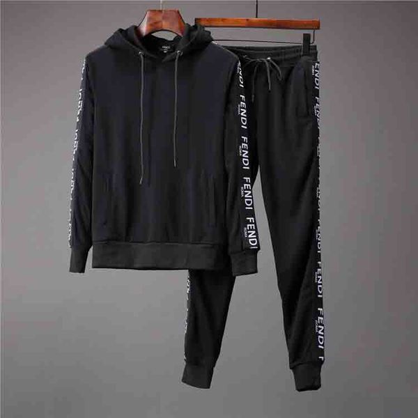 

2020 new brand men tracksuit mens clothing sweatshirt pullover+pants casual tennis sport tracksuits sweat suits hot, Gray