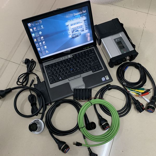 

2019 mb star c5 sd connect multiplexer compact c5 for mb sd c5 cars/trucks with 2019.09 ssd hdd with d630 laptop