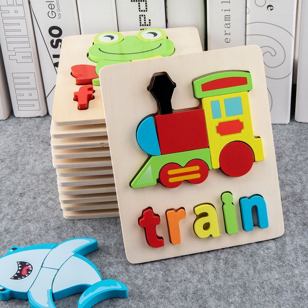 Puzzle educativi dell'alfabeto della lettera di legno dei bambini Giocattoli Puzzle di insegnamento dell'alfabeto per 3-7 bambini Spedizione veloce gratuita