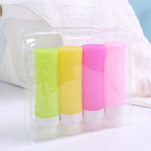 

silicone can be filled portable mini travel sub-bottle cosmetic pressing bottle