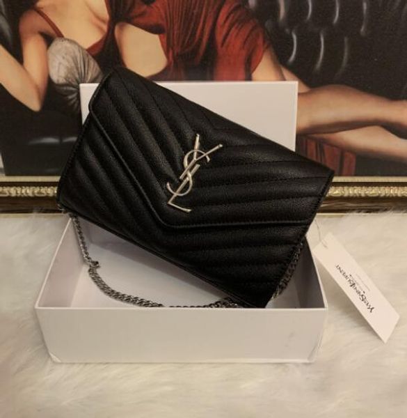 

2019 new fashion shoulder bags chain men's and women's classic handbags pu crossbody bags 61ab