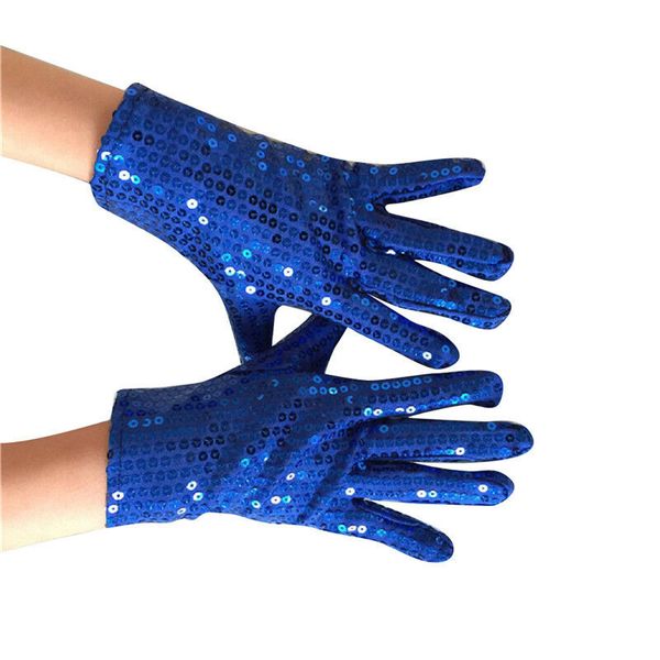 

new 1pair halloween sparkle fancy sequined wrist gloves for party dance audlt costume