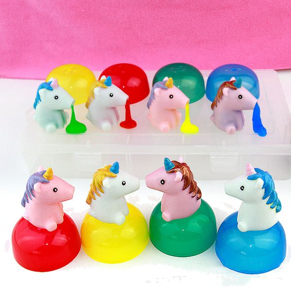 

new vomit monster vomit unicorn slime spitting putty squeezer soft & squishy stress relief party favor trick toy slimes for kids and adults