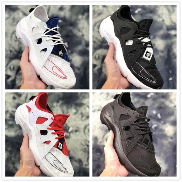 

новый huarache 9 run ultra кроссовки для мужчин женщин huraches 9s ix тип дышащий тренер черные спортивные кроссовки бегун размер 36-45
