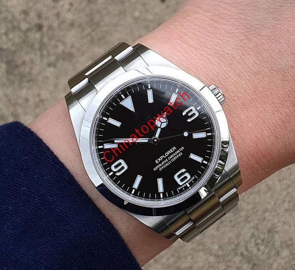 

mens designer watches master 39mm explorer 214270 m214270 ss 904l eta 3132 mechanical automatic movement waterproof 100m watch, Slivery;brown